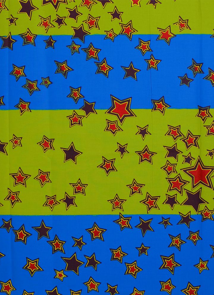 Tessuto Wax Print - Design Stelle - cod.575/B product image (1)