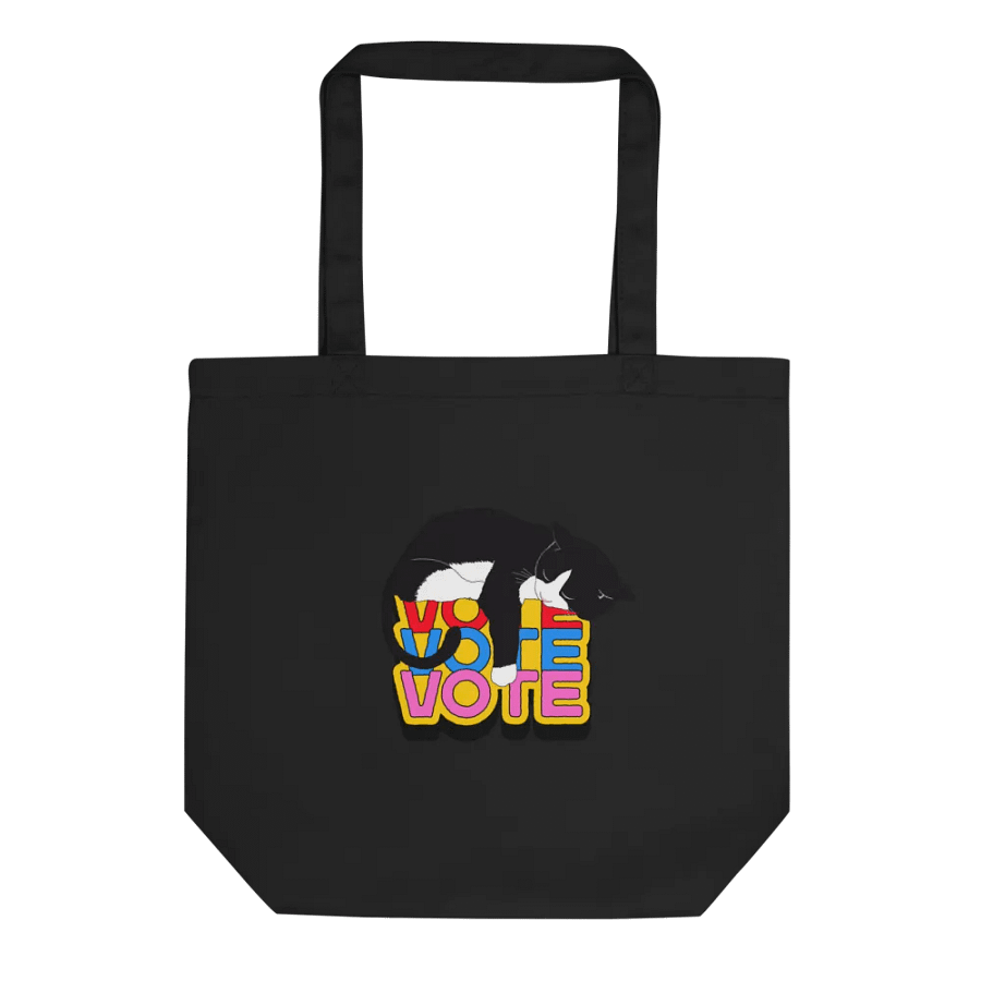 Slumbering Cat Vote Tote Bag product image (1)
