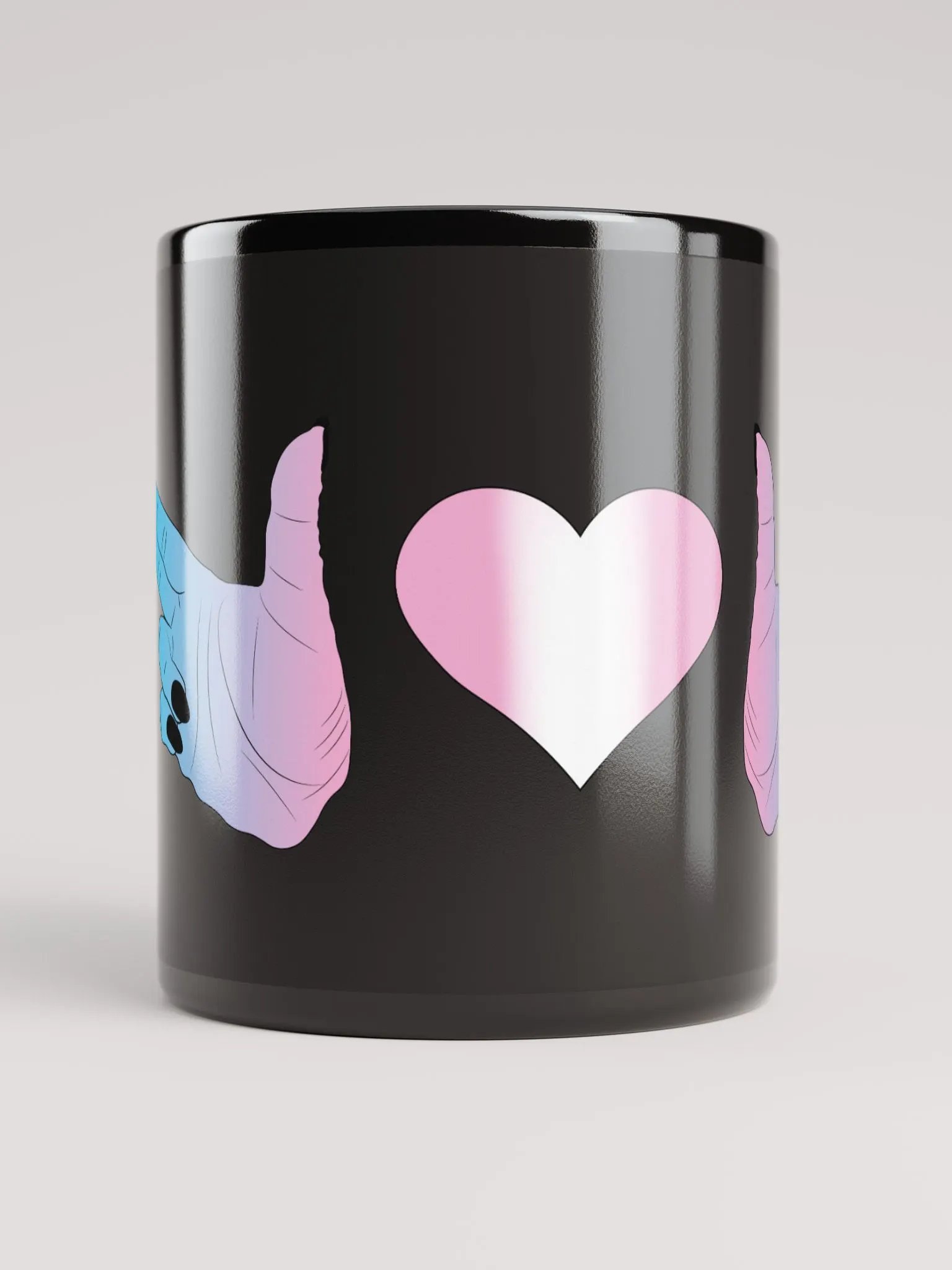Finger Guns (trans flag) Mug product image (10)