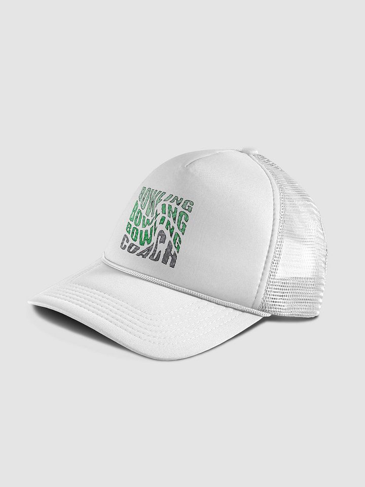 Mess Swirl Bowling Coach Wavy Distortion Trucker Hat Edition product image (2)