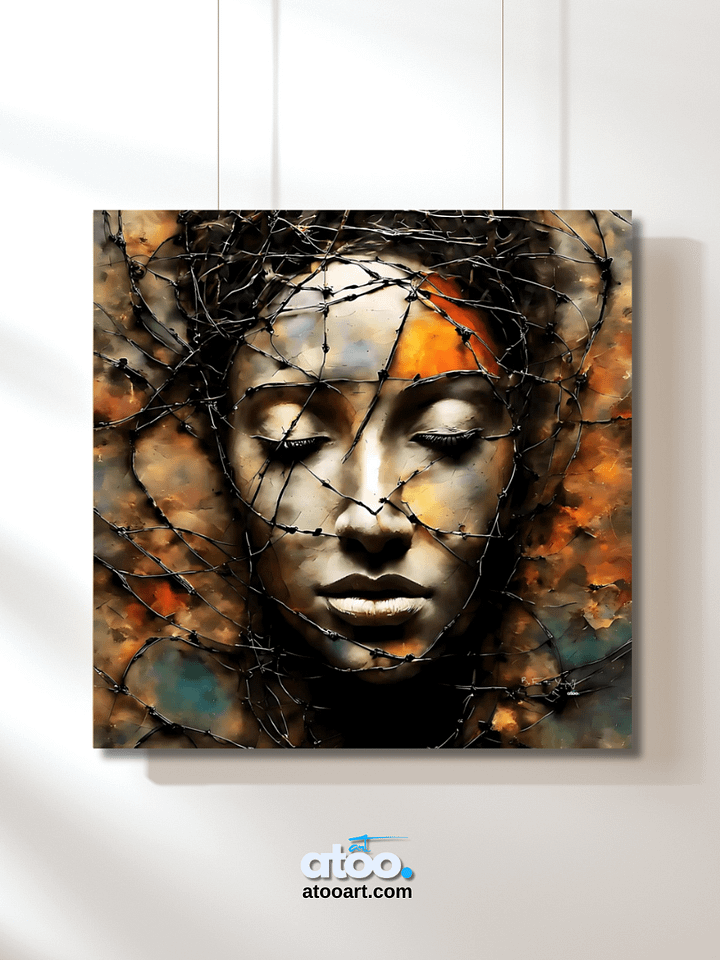 Be Free to Yourself | The Last Sleep | Canvas Painting product image (2)