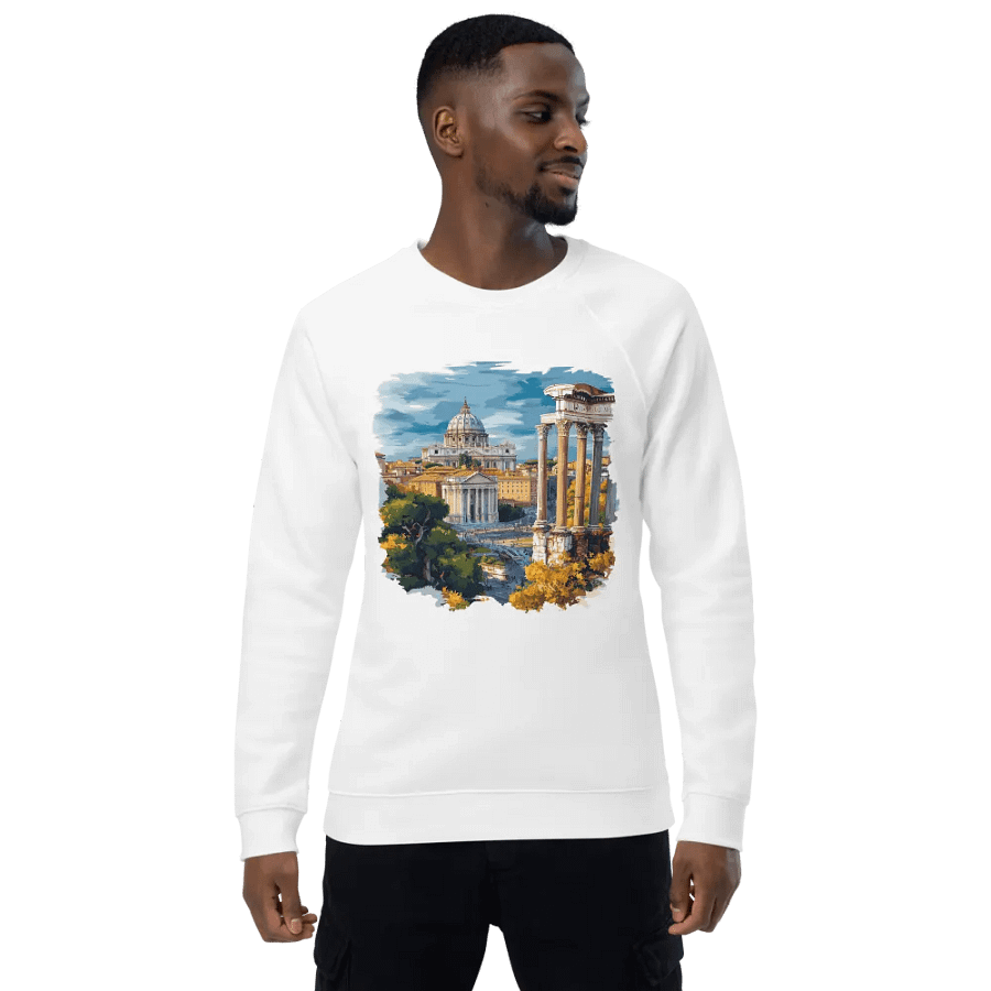 Rome City Unisex Hoodie – Ancient Ruins & Vatican Vibes product image (3)
