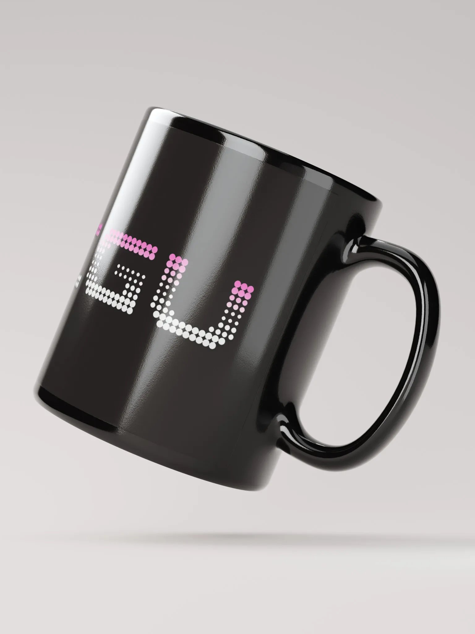 DJ Megu Logo Black Glossy Mug product image (2)