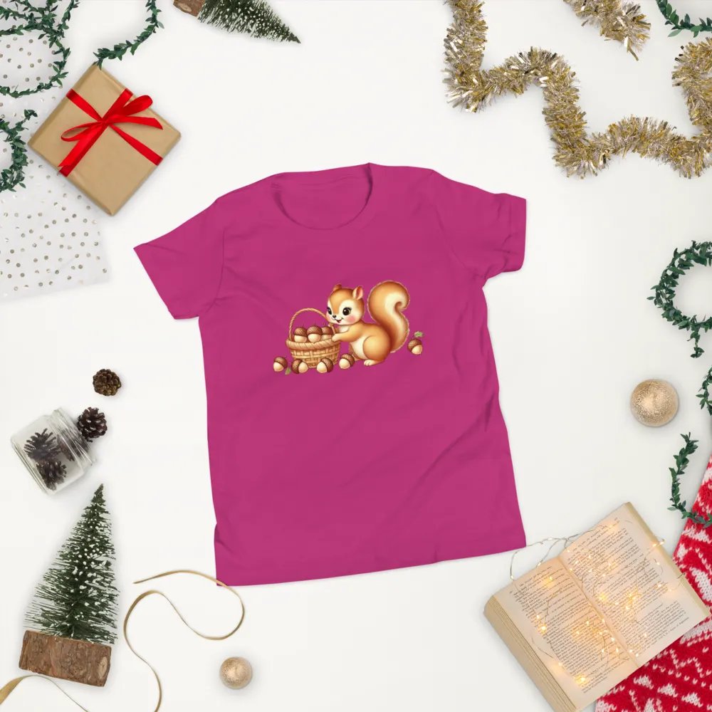 Fluffy Tailed Squirrel Kids T-Shirt product image (51)