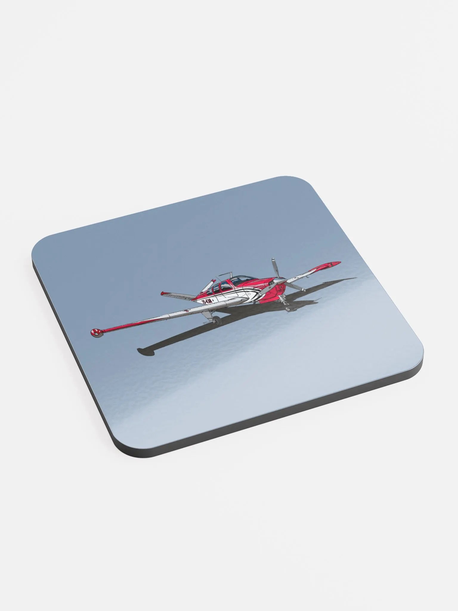 Bonanza V35B ZS-KAN Gloss Cork Coaster product image (2)