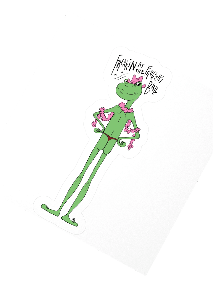 Freakin' At The Frogger's Ball Sticker product image (2)