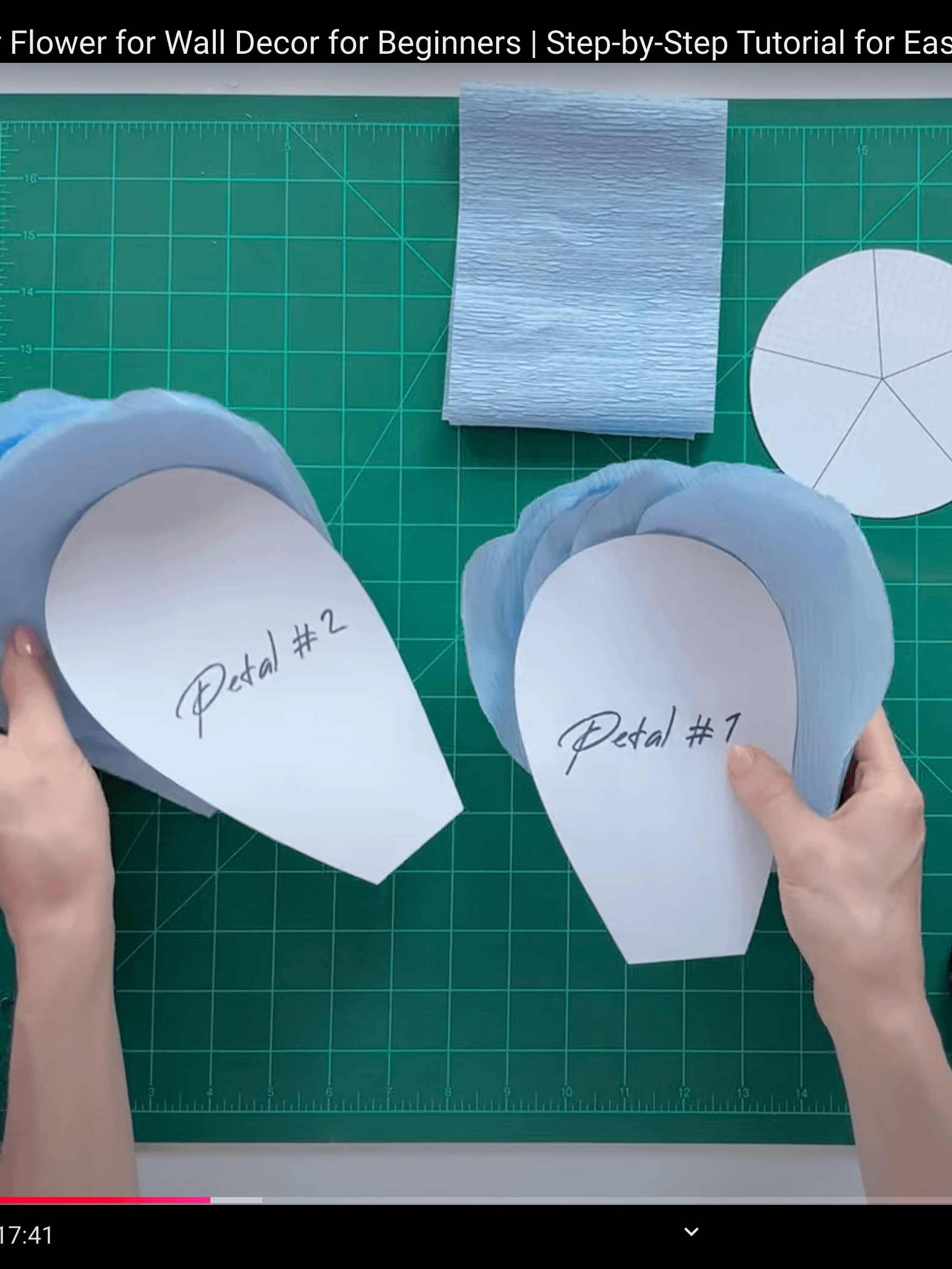 DIY Giant Crepe Paper Flower: Templates from Video Tutorial product image (6)