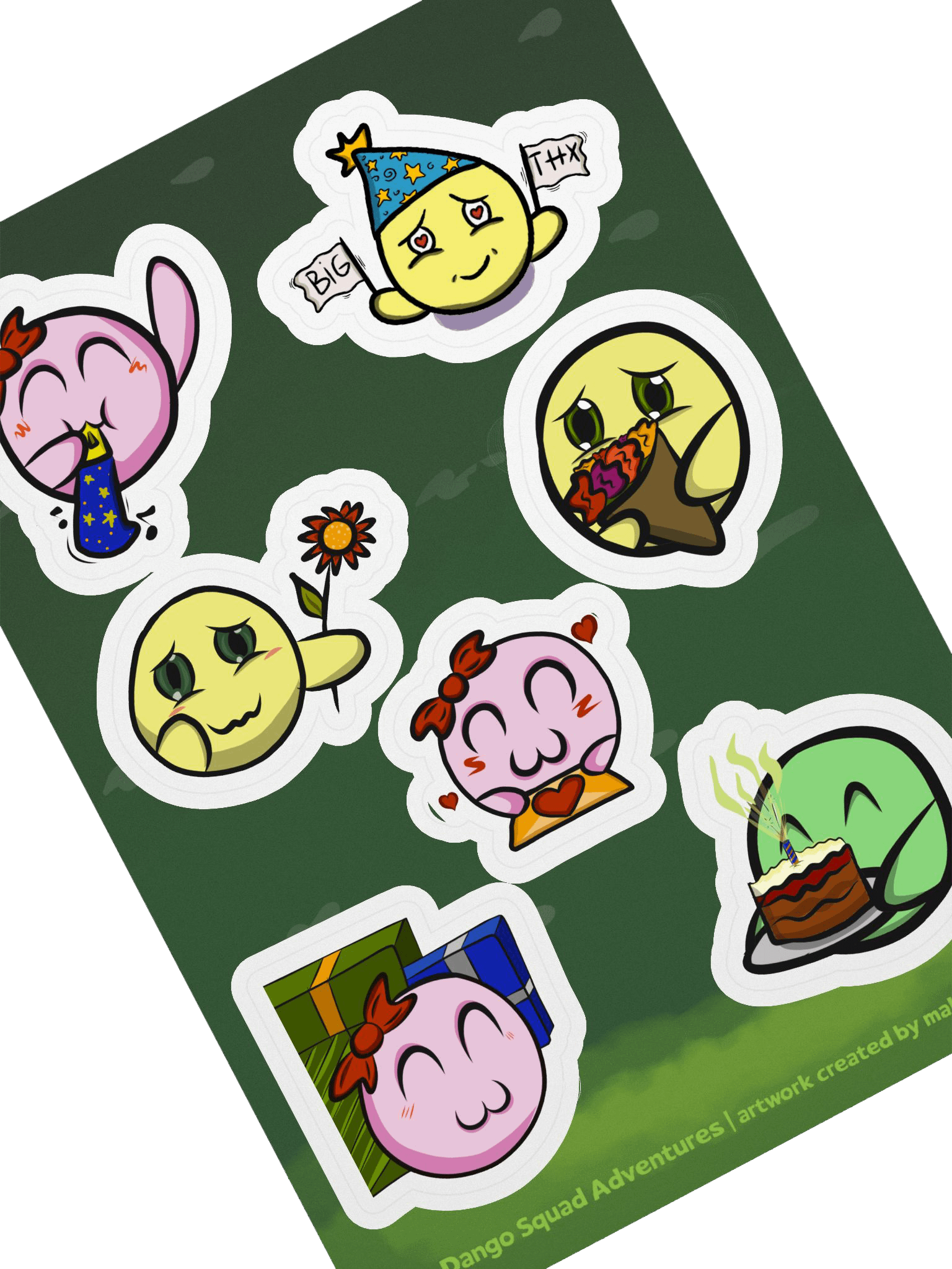 Dango with Love Set - Kiss Cut Sticker Sheet product image (2)