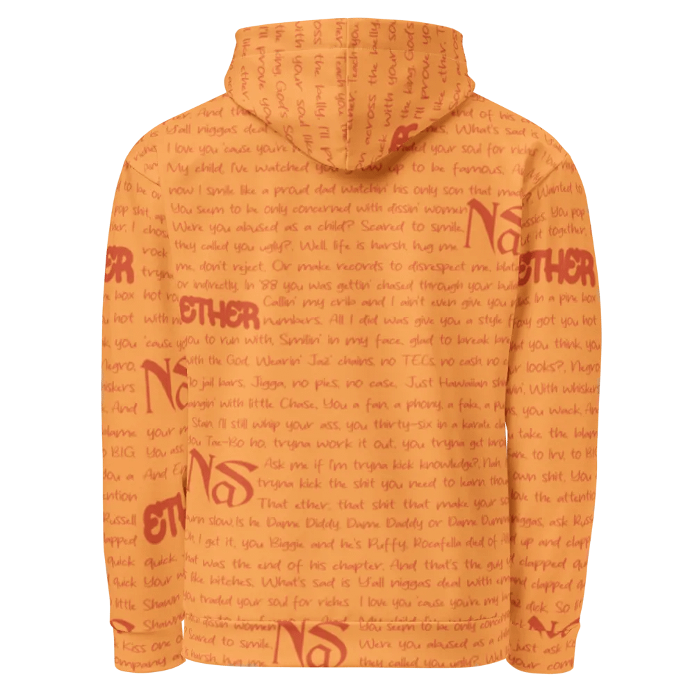 Ether - Nas - Orange - Unisex Hoodie product image (3)
