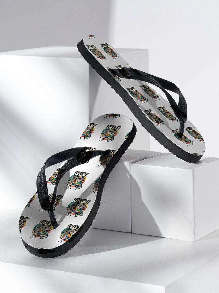 Retro TV Test Pattern Flip-Flops product image (1)