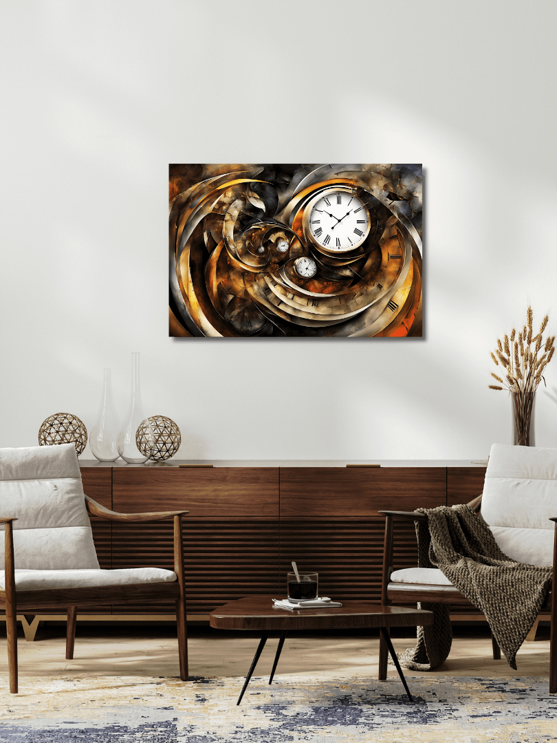 Time Confusion-12 | Canvas Artistic Wall Painting product image (5)