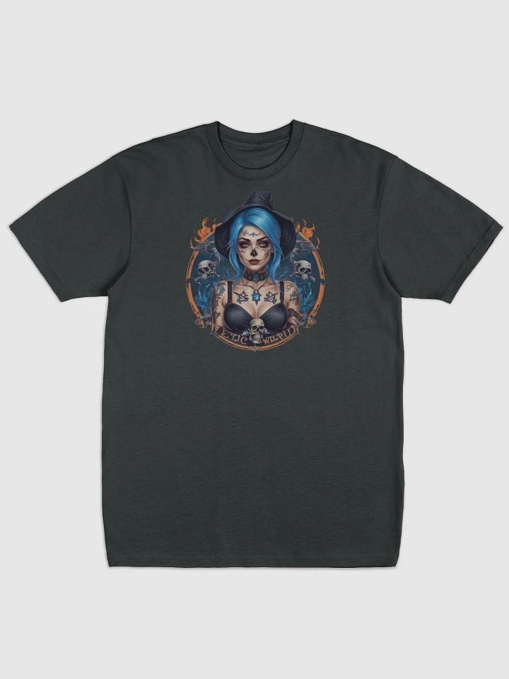 Mystical Gothic Blue Witch Tee product image (1)