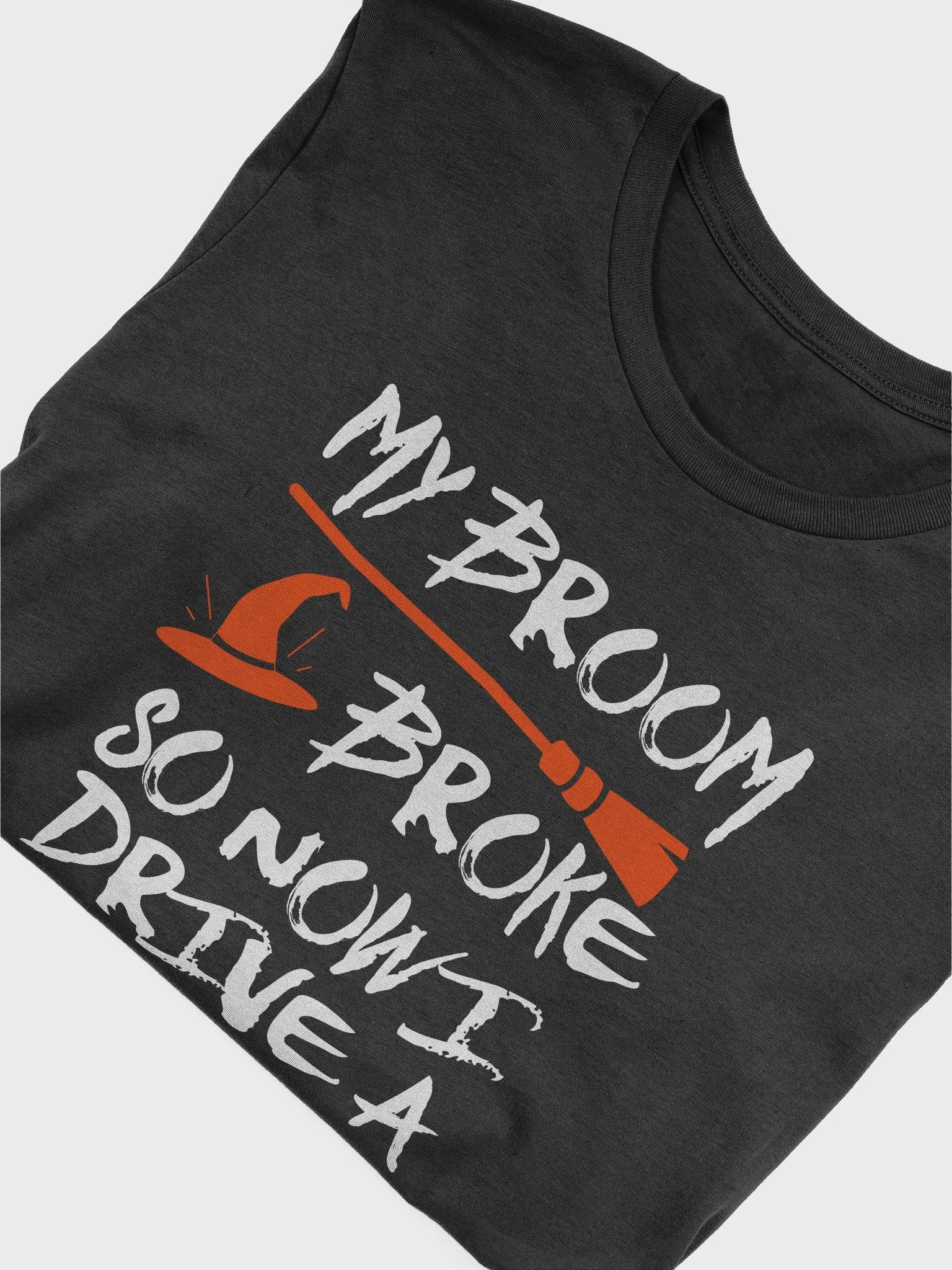 MY BROOM BROKE MAIL TRUCK TEE POSTAL WORKER HALLOWEEN product image (20)