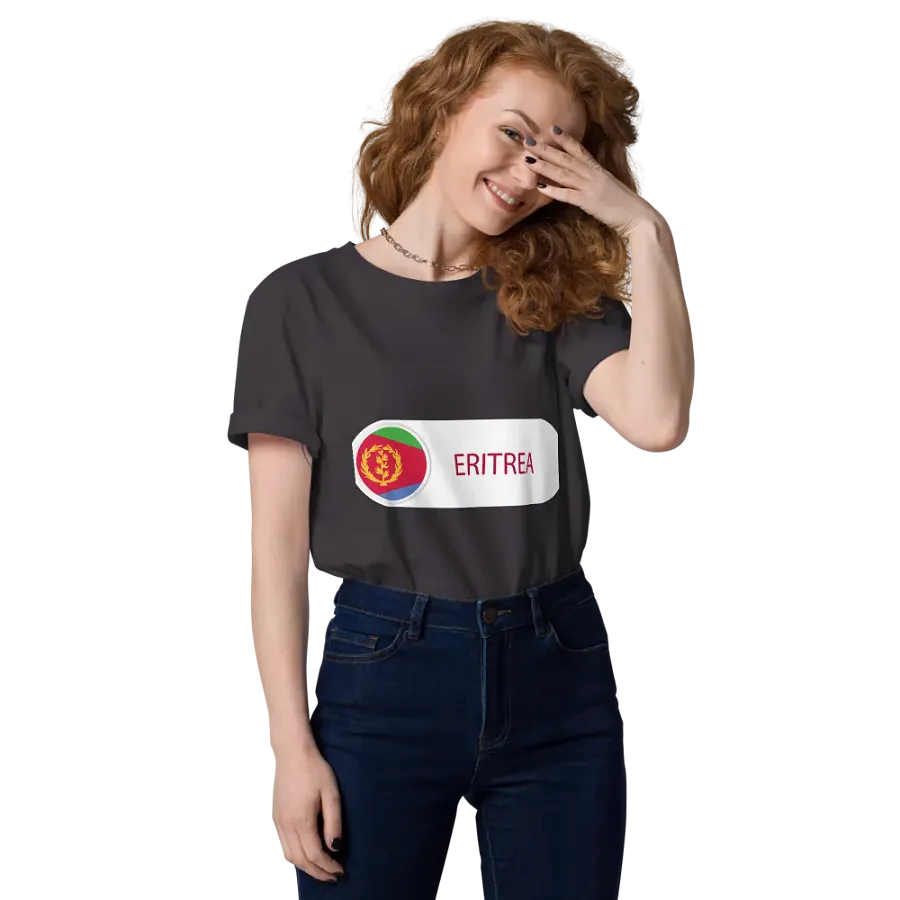 Eritrea Flag Emblem Organic Tee product image (141)