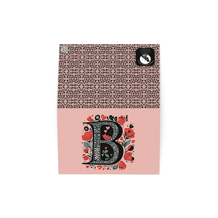 Valentine’s Monogram Letter B(3) Card product image (3)