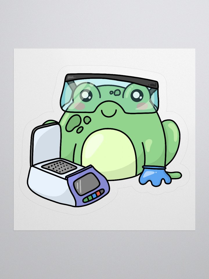 PCR Frog Kiss Cut Sticker product image (1)