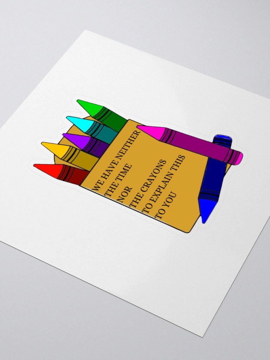 Time nor Crayons sticker product image (9)
