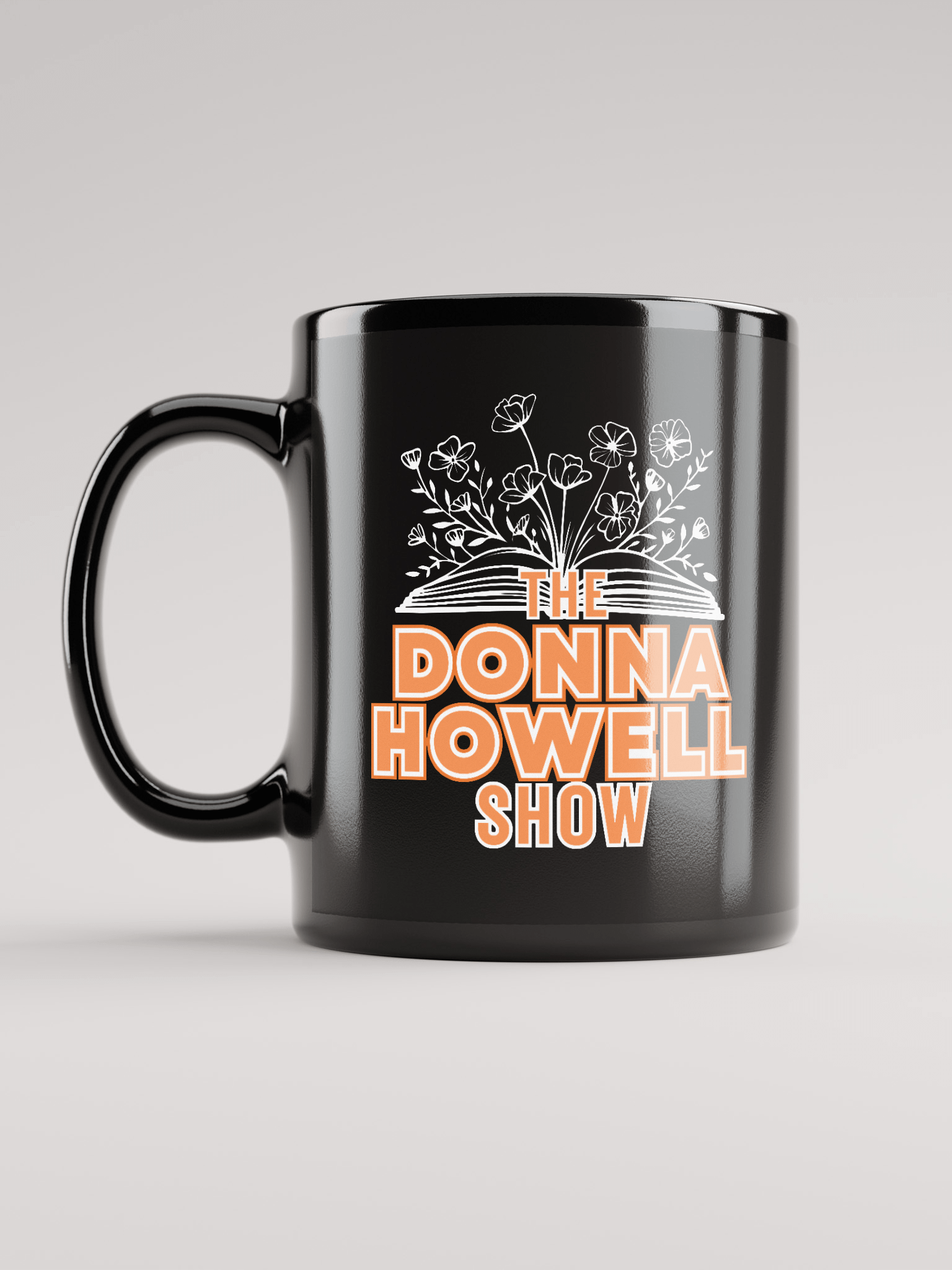 The Donna Howell Show Bible-Flourish Black Glossy Mug product image (1)