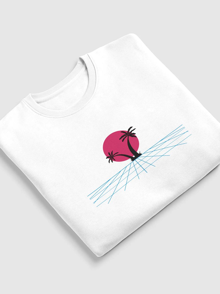 Synthwave Sunset Unisex Eco Sweatshirt product image (5)