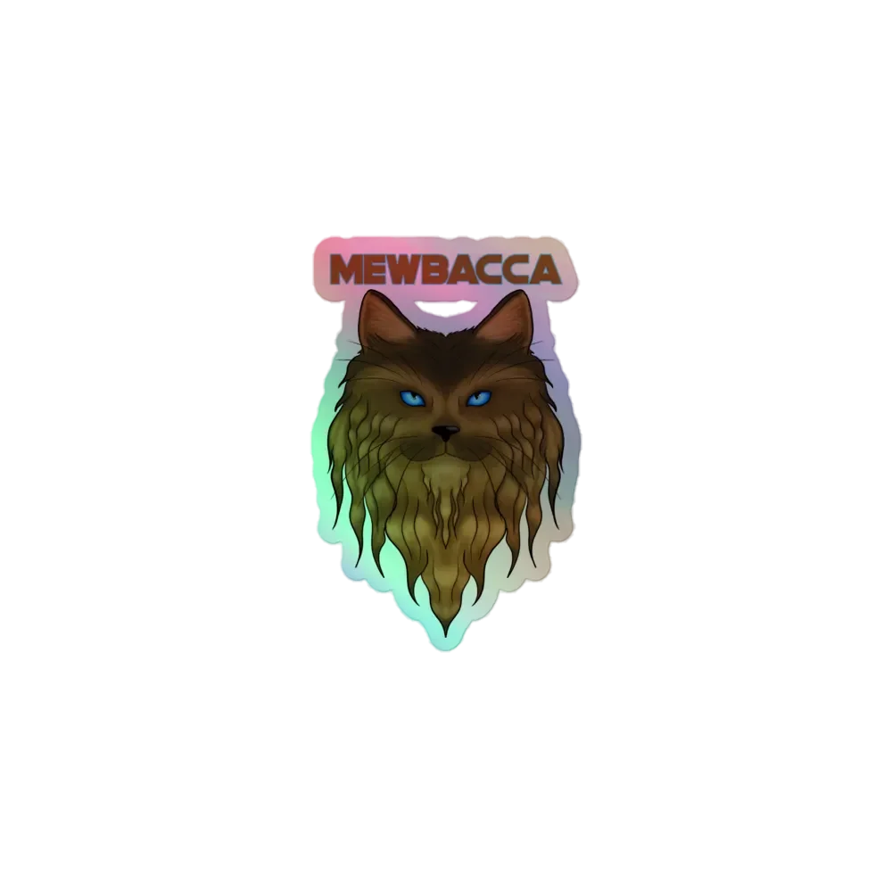 Mewbacca Holo Sticker product image (1)