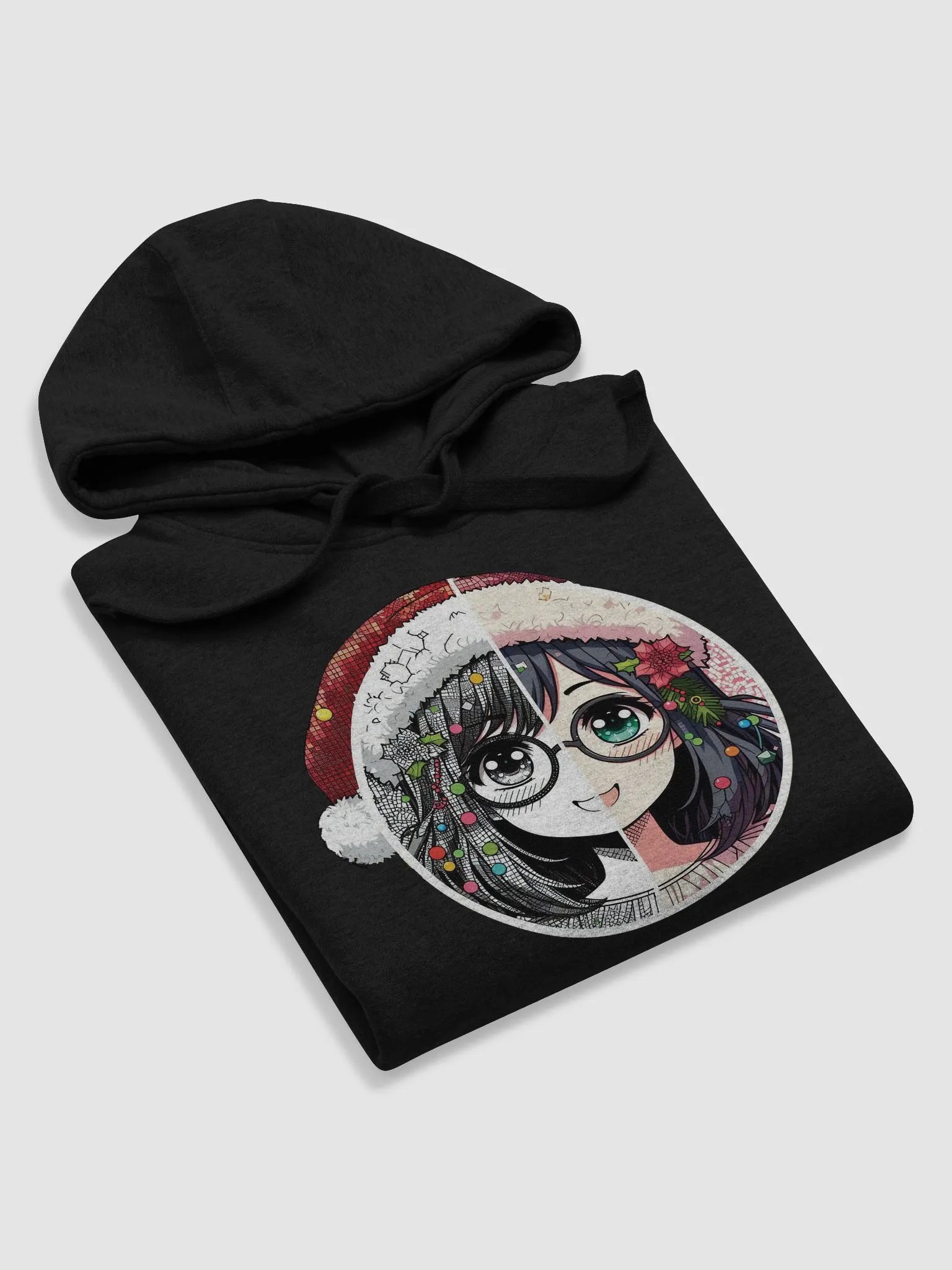 Santa Anime Style Unisex Hoodie product image (47)