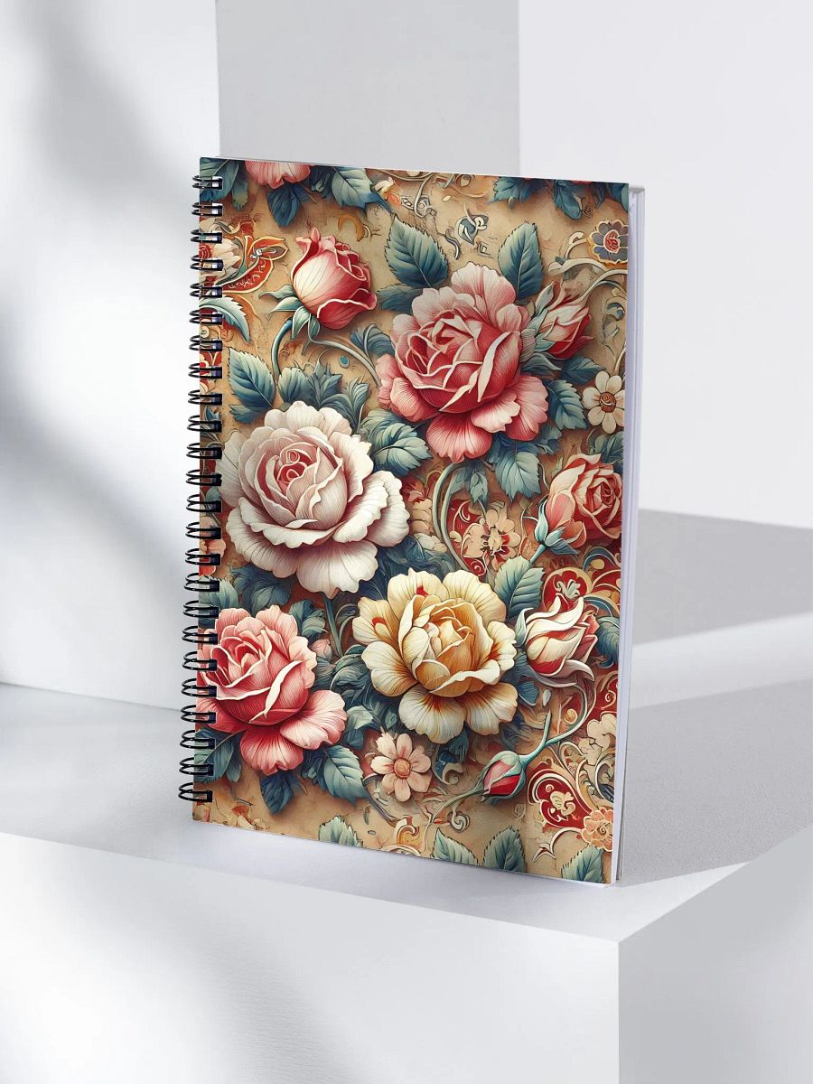 Royal Floral Spiral Notebook product image (4)