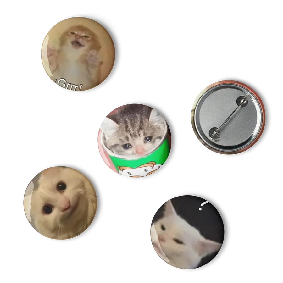 Set of Pin Buttons: Meme Cats 16 product image (6)