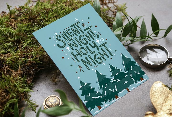 Christmas and New year greetings cards Bundle No 4 (5Cards) product image (1)