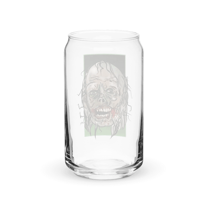 Ghoulish Glass: Can-Shaped Zombie Head Glass product image (6)