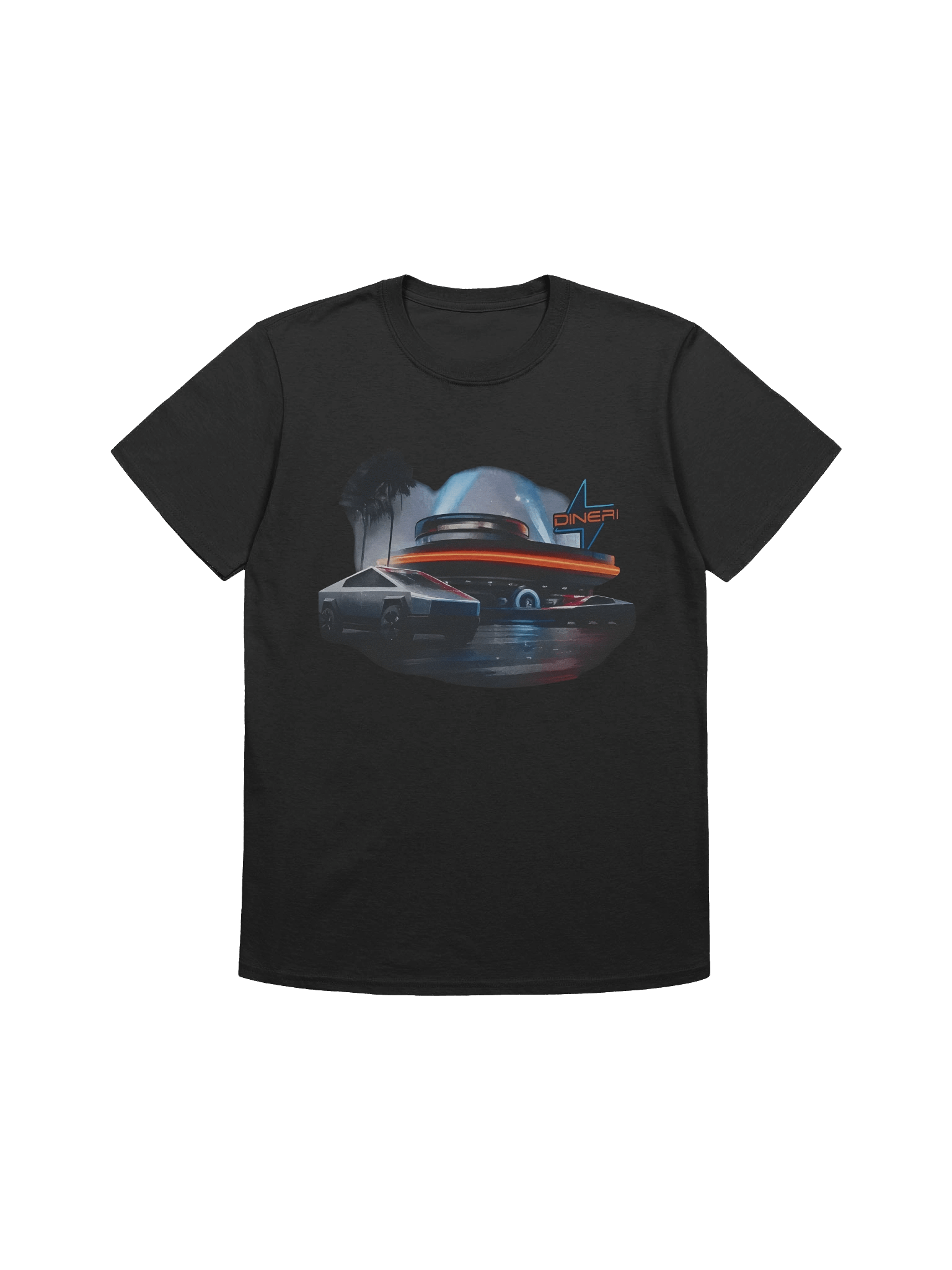 Tesla Hollywood Retro Diner T-Shirt product image (1)