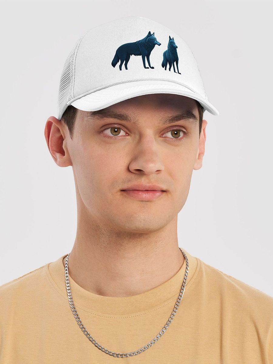 Forge Your Pack: Valucap VC700 Trucker Hat Unites Wolf & Bear Spirit product image (37)