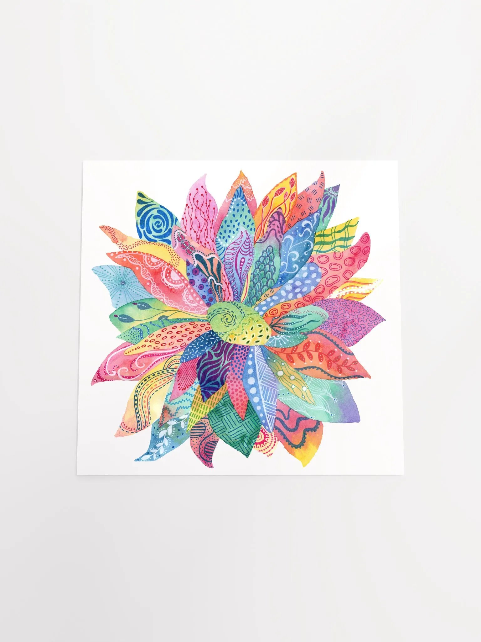 Flower Doodle Matte Poster product image (4)