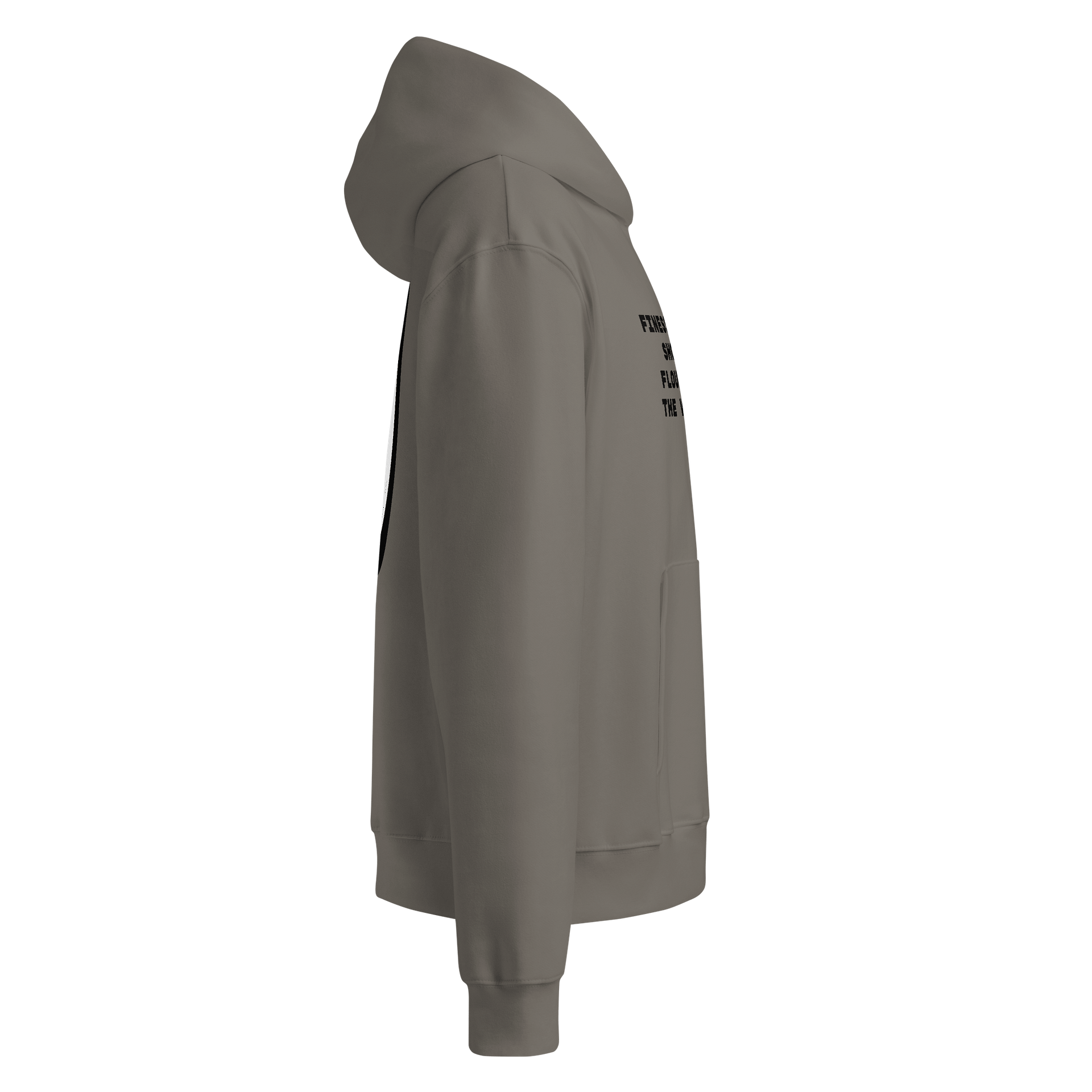 F&F Quote Unisex Oversized Midweight Hoodie (WHT) product image (4)