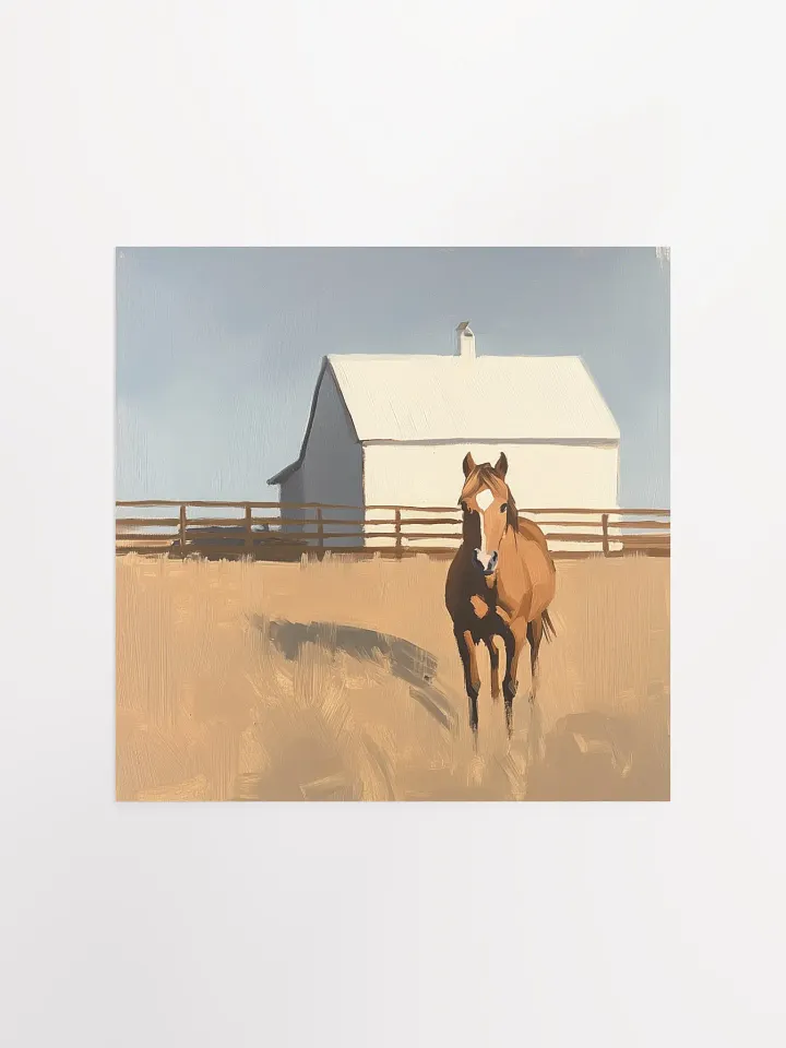Modern Farmhouse: Brown Horse VI Art Print product image (1)