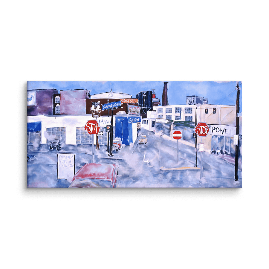 10th Oak & Burnside (1986) on canvas (30" x 60") product image (3)