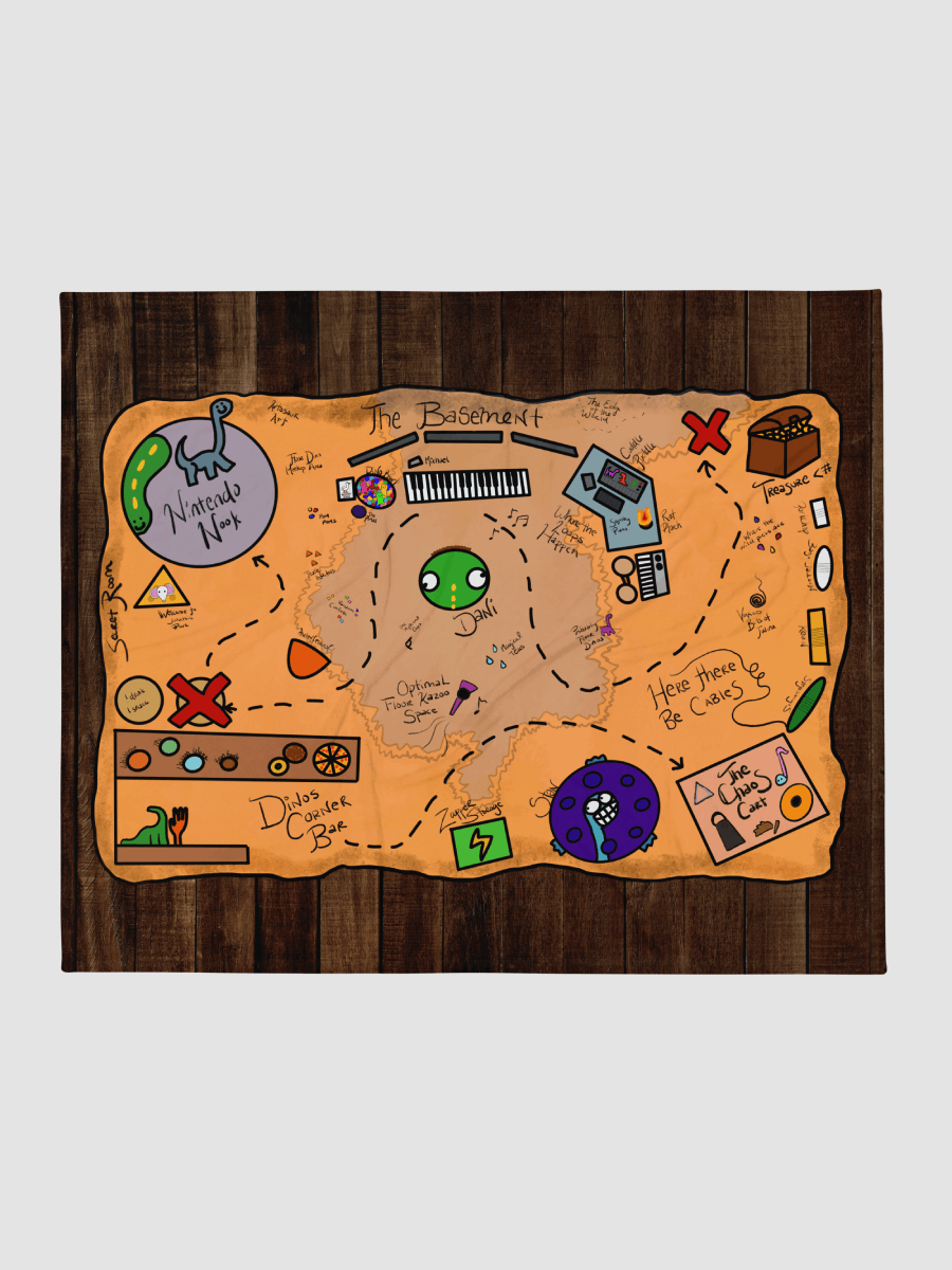 Basement Map Throw Blanket product image (1)