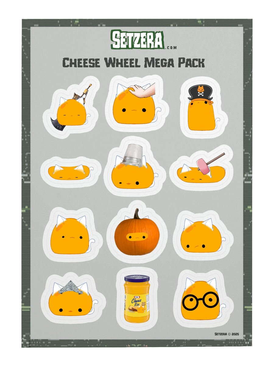 Cheese Wheel Mega Sticker Pack product image (1)