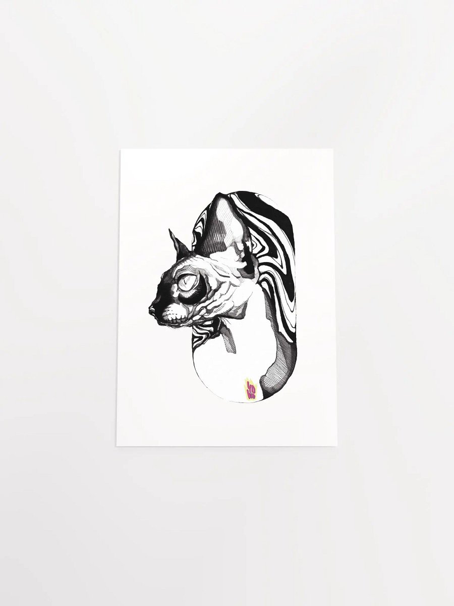 (Canvas) SUMINAGASHI BLACK CAT product image (4)