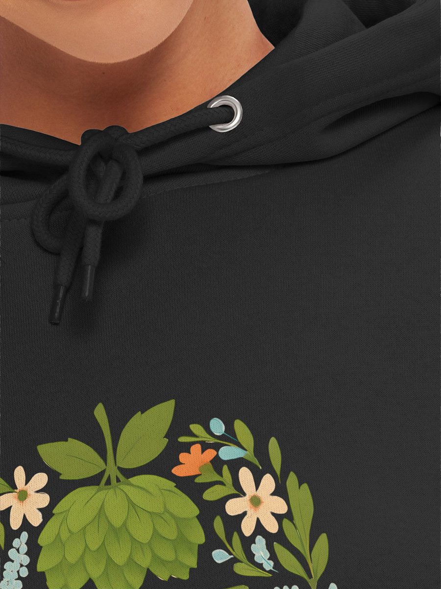 Hoppy Wife Hoppy Life Floral Hoodie – Brew Love in Bloom product image (7)