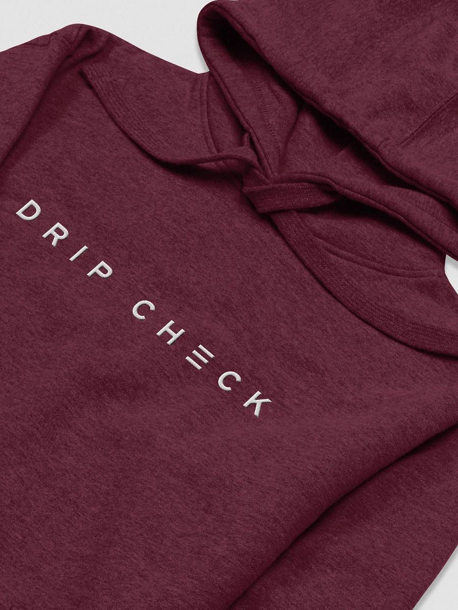 DRIP CHECK UNISEX HOODIE - MAROON product image (3)