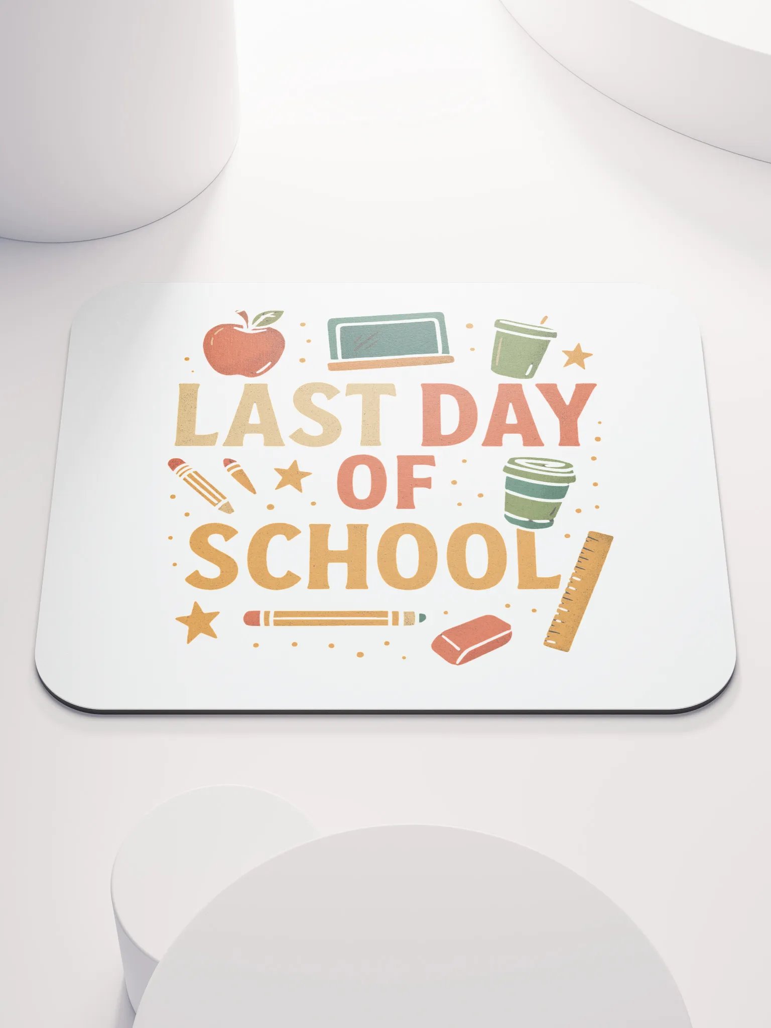 Last Day of School Mouse Pad – Bright Teacher Desk Mat product image (1)