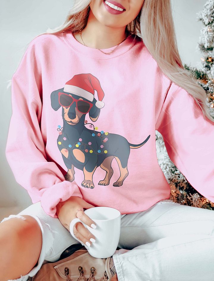 Funny Dachshund Christmas Sweatshirt (2022 Collection) product image (15)