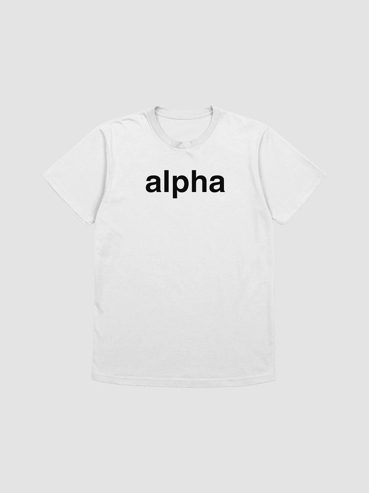alpha white t-shirt product image (1)