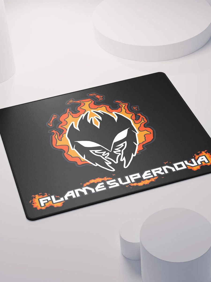Mask Icon v2 (Black) Gaming Mousepad (Black) product image (4)