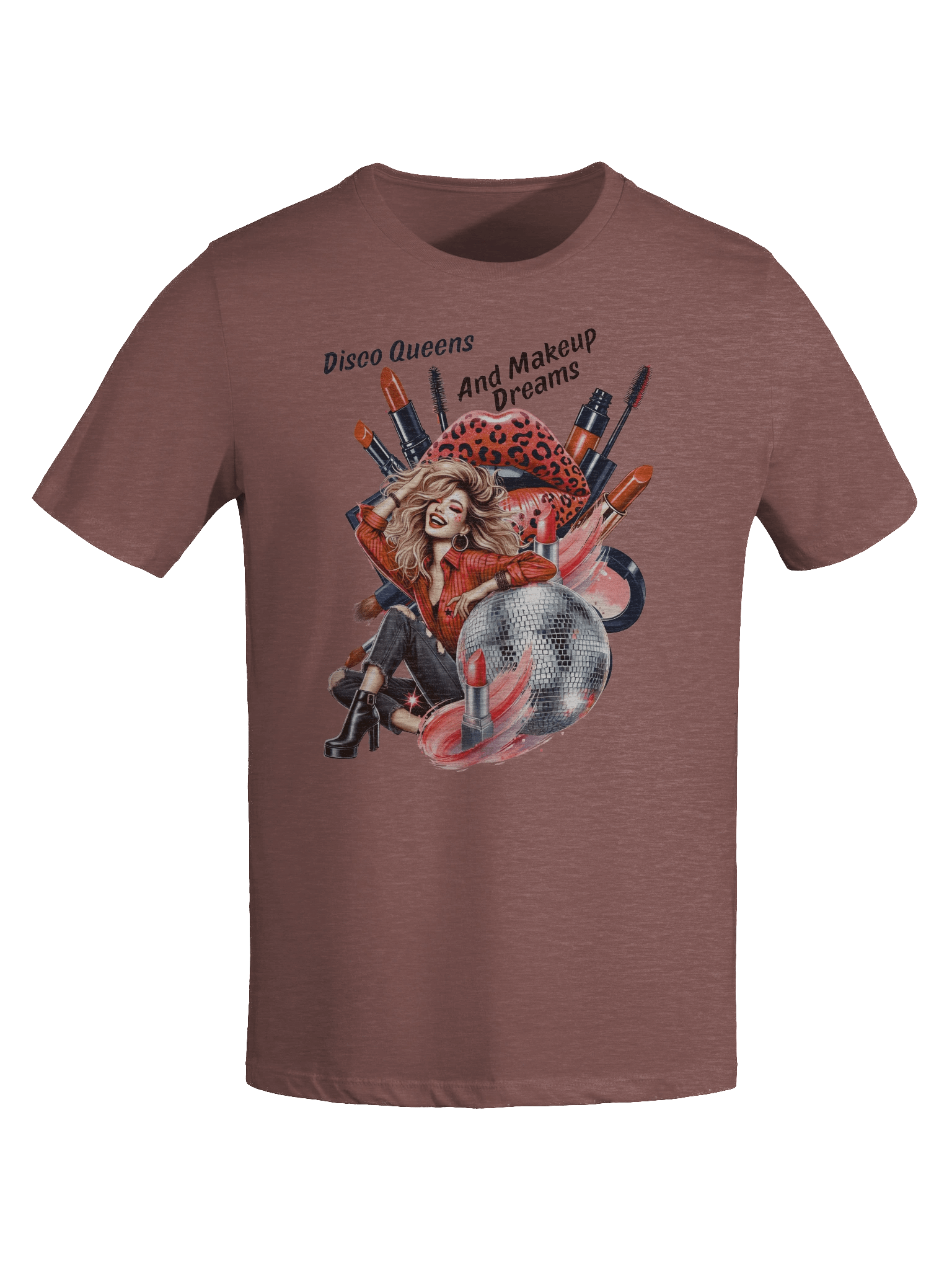 Women's Supersoft Relaxed-fit T-Shirt Disco Queens and Makeup Dreams Graphic product image (9)