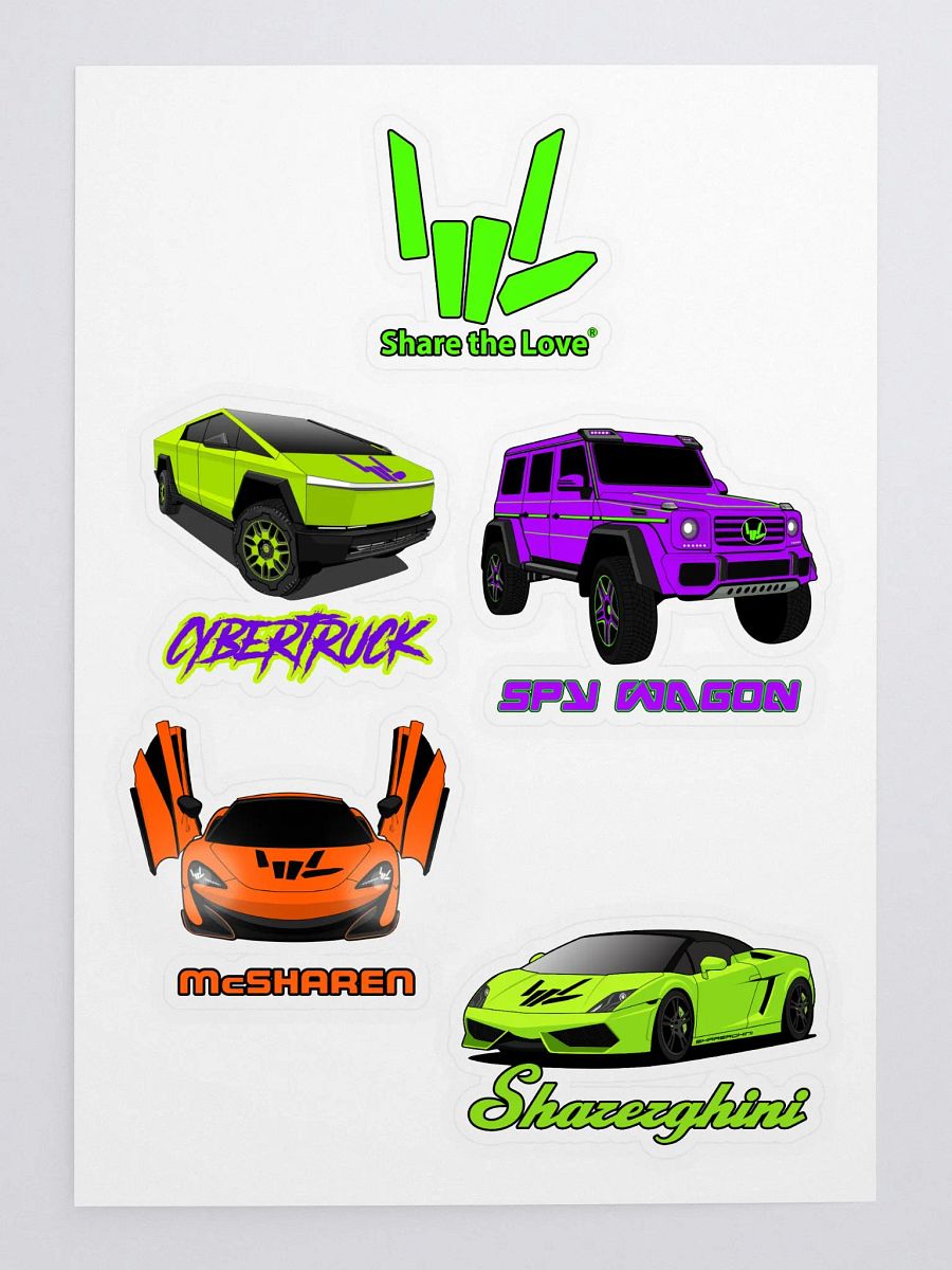 SUPERCAR COLLECTION STICKERS!! product image (1)