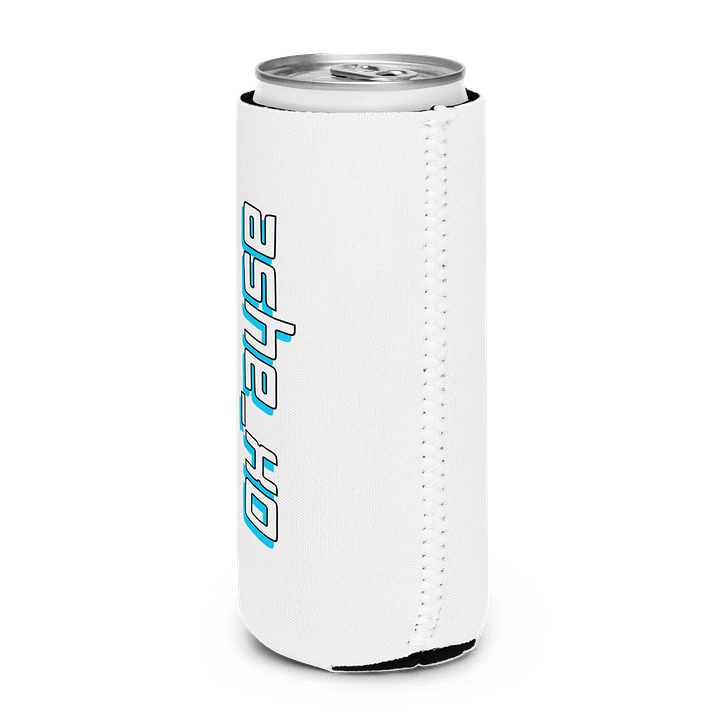 Can Cooler, White/Blue Logo product image (2)