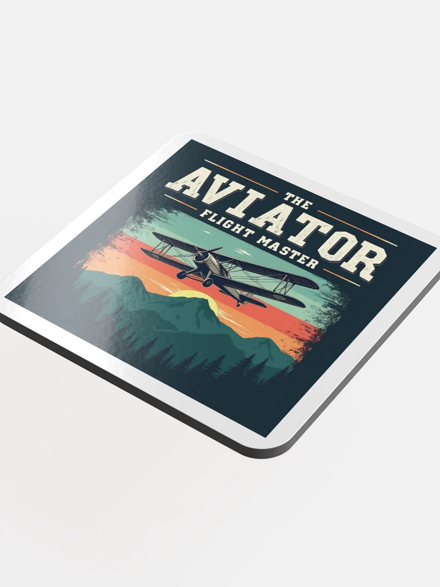 Sunset Aviator Glossed Cork Coaster product image (4)