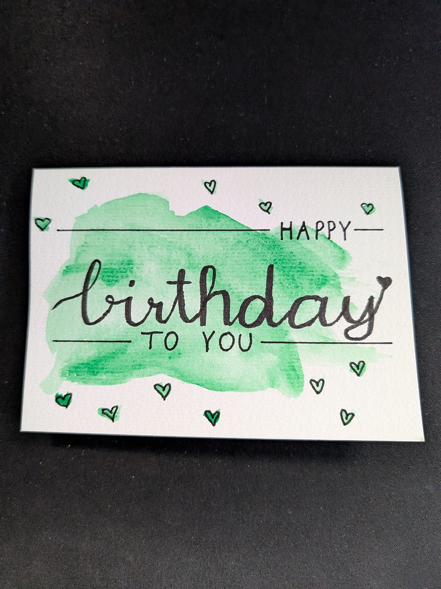 Birthday Card "HAPPY birthday TO YOU" product image (1)