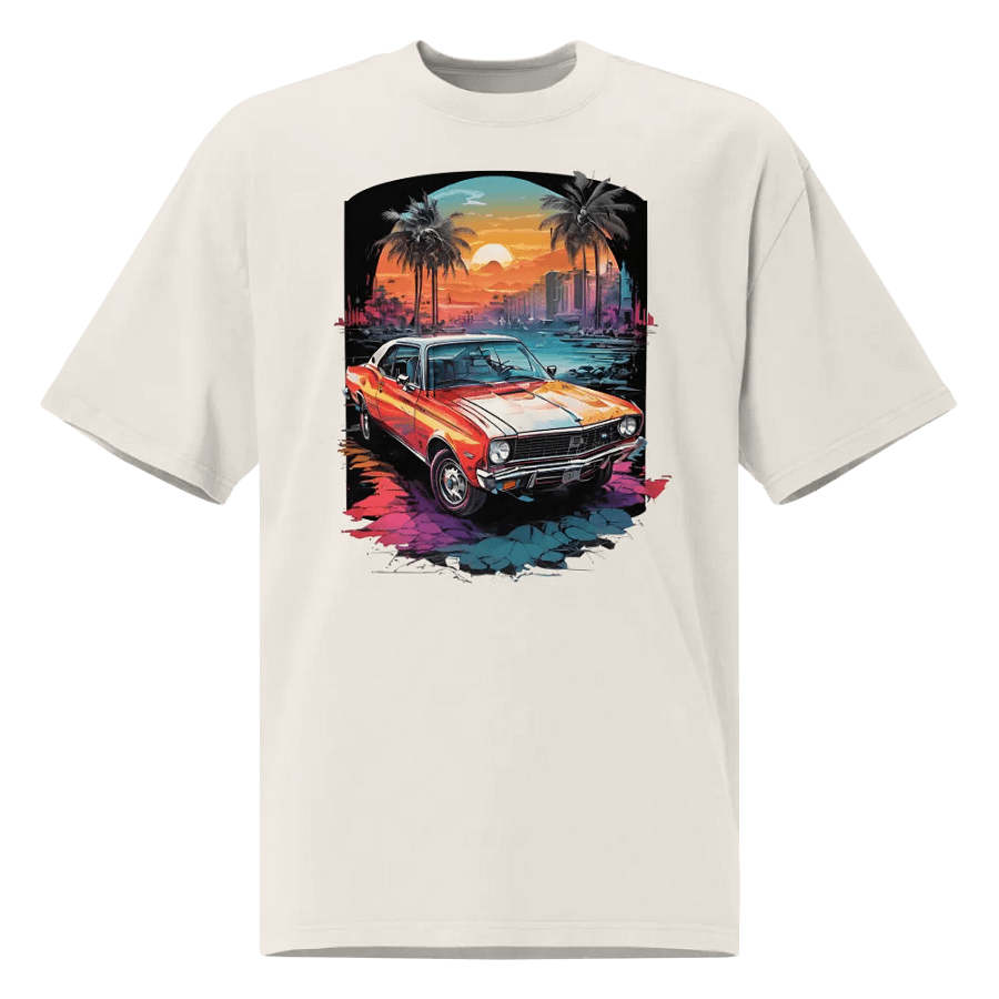 Cruisin' Sunset Oversized T-Shirt product image (1)